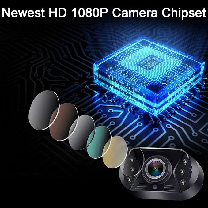 Backup Camera Ease Install for Car - USB Plug and Play, HD 1080P Rear View Camera Kit, Waterproof, Night Vision for Cars, Truck, SUV, Van, Camper