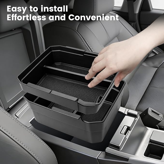 Designed for 2026+ Subaru Outback Center Console Organizer [Double-Layer] Tray and and Wireless Charging Mat, for 2026 Subaru Outback [Premium/Wilderness/Limited/Touring] Accessories