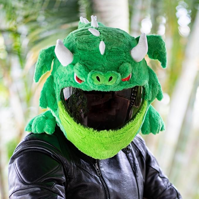 MotoLoot Helmet Cover for Motorcycle Helmet, Fun Rides and Gifts (Cover Only. Helmet Not Included) - Dragon