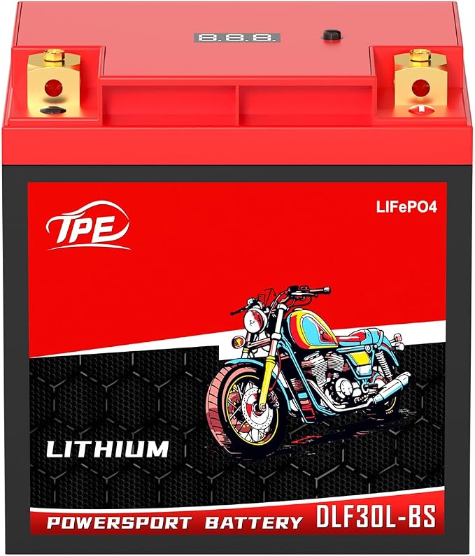 TPE YTX30L-BS Lithium Powersports Battery 12V 14AH 720A Lithium Motorcycle LiFePO4 Battery DLF30L-BS