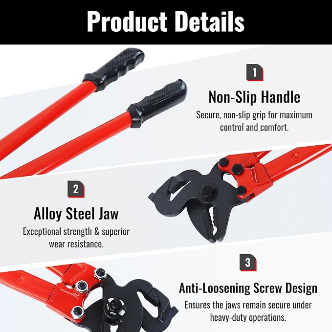 YHK 23" Chain Repair Pliers, Snow Tire Chain Repair Pliers, Quick Open and Close Chain