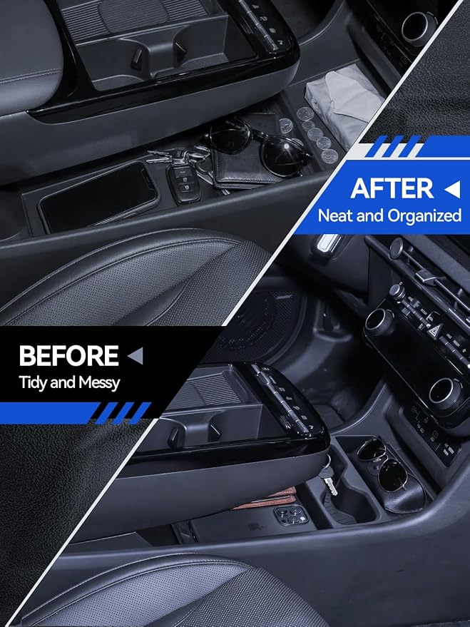 for Tucson Center Console Organizer 2025 2026 Hyundai Tucson 2.5L/Hybrid/PHEV Accessories Armrest Tray Middle Storage Box Insert Container Durable ABS Plastic