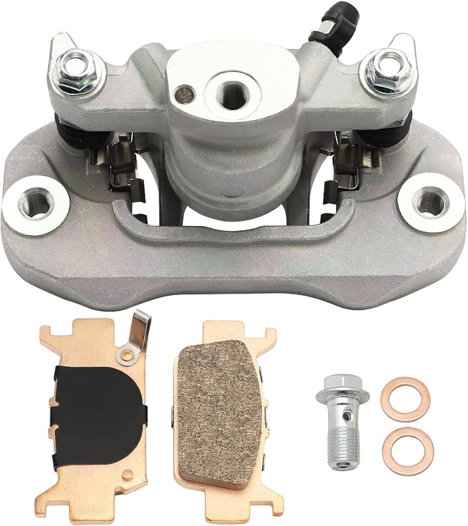 M MATI Rear Right Disc Brake Caliper & Sintered Pad Kit for Honda Pioneer 1000 Talon 1000 1000X 1000R SXS1000 2016-2023 43250-HL4-A01 43250-HL6-A01