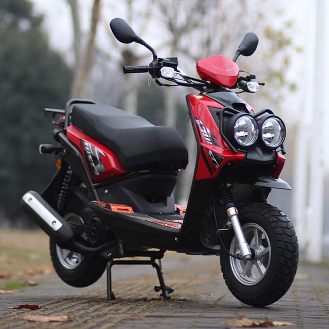 Minho Muffler Exhaust Header Tail Pipe for Gy6 125cc 150cc TaoTao Vitacci Spark Zoom 150 Gas Engine Scooters Ideal for Moped Gator 150 f2 Riders