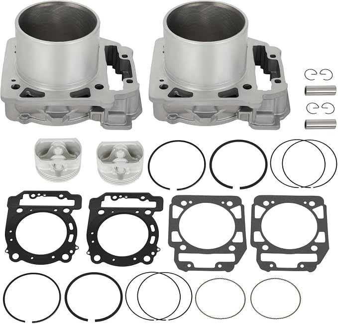 SCITOO 91mm 800cc Cylinder Piston Gasket Top End Rebuild Kit fit for Bombardier for Outlander 400 2003 2004 2005 2006, for Bombardier for Outlander 650 2006, 420929650 420845109 420845107 420845106