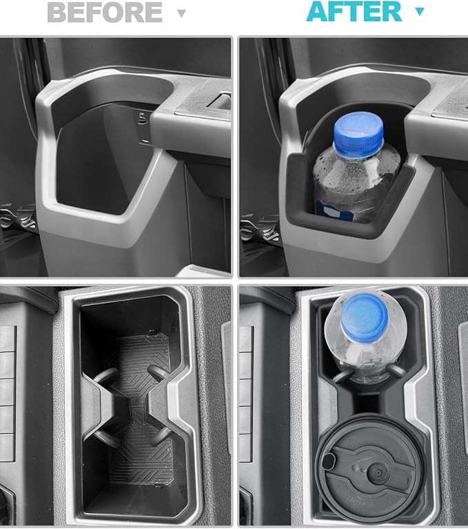 CDEFG 7Pcs for 2025 2026 Toyota 4Runner Center Console Organizer for 2026 Toyota 4Runner Accessories Middle Console & Front Row Passenger Side Storage Box & Cup Holders & Rear Door Storage Pockets