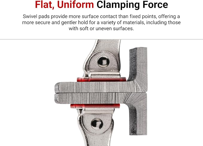 TEKTON Locking Pliers and C-Clamp with Swivel Pads Set, 10-Piece | PLK99908