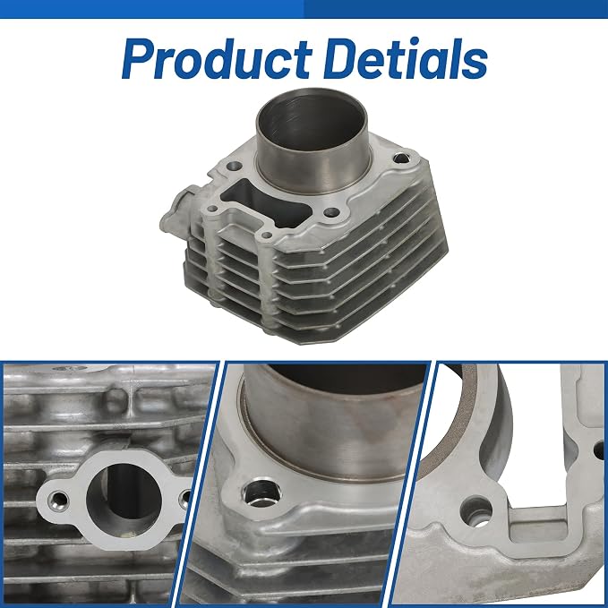 WFLNHB Cylinder Piston and Top End Kit Replacement for Kawasaki Bayou 250 KLF250A Replacement for 11061-1104 11005-1965 11004-1375 13001-1663 2003-2011