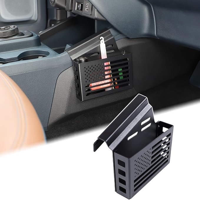 Aunginsy Center Console Right Side Gear Shift Storage Box Basket Compatible with Ford Maverick 2022-2025 Center Console Organizer Tray Side Gear Shift Armrest Storage Box Basket Interior Accessories
