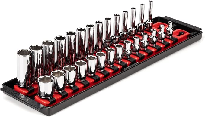 TEKTON 1/4 Inch Drive 6-Point Socket Set, 28-Piece | SHD90211