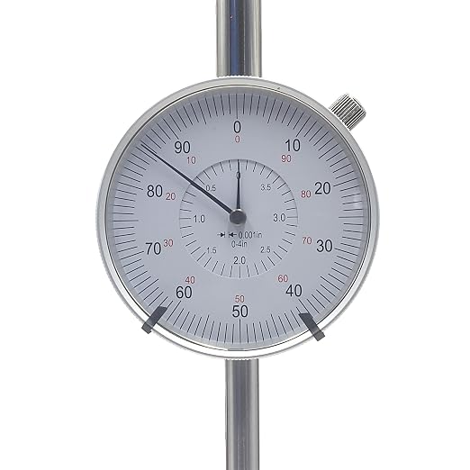 HFS(R) 0-4" Dial Indicator Lathe Tool High Precision, 4" Measuring Range, 0.001" Graduation Interval