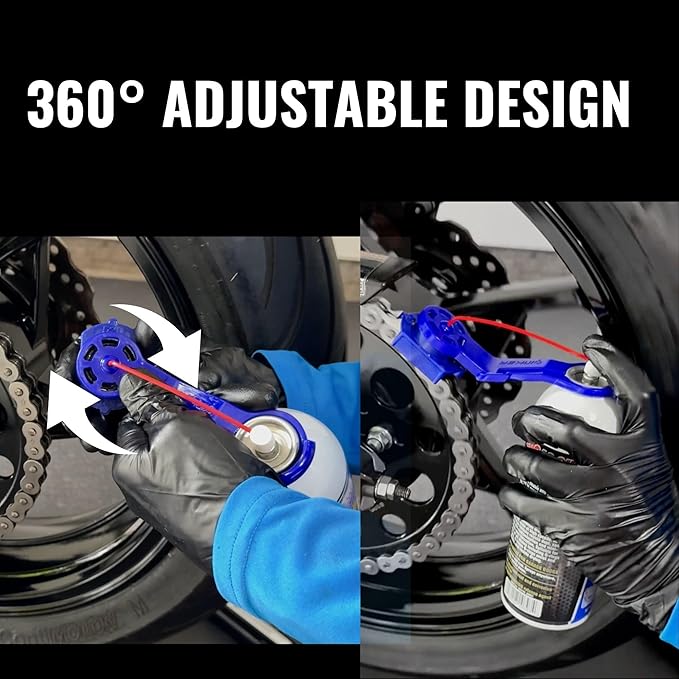 Oinker® Chain Lube Applicator – [Eliminate Overspray and Fling-Off with Motorcycle Chain Oiler for 525 Chains] – Mess-Free Application