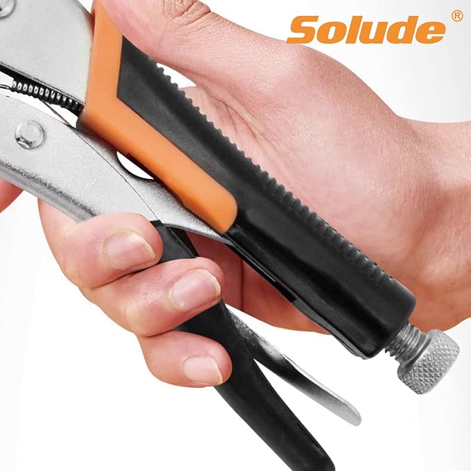 11-Inch C-Clamp Locking Pliers,Heavy Duty Vise Grip Locking Pliers With Swivel Tips for Woodworking,Welding,Home(6 Pack)