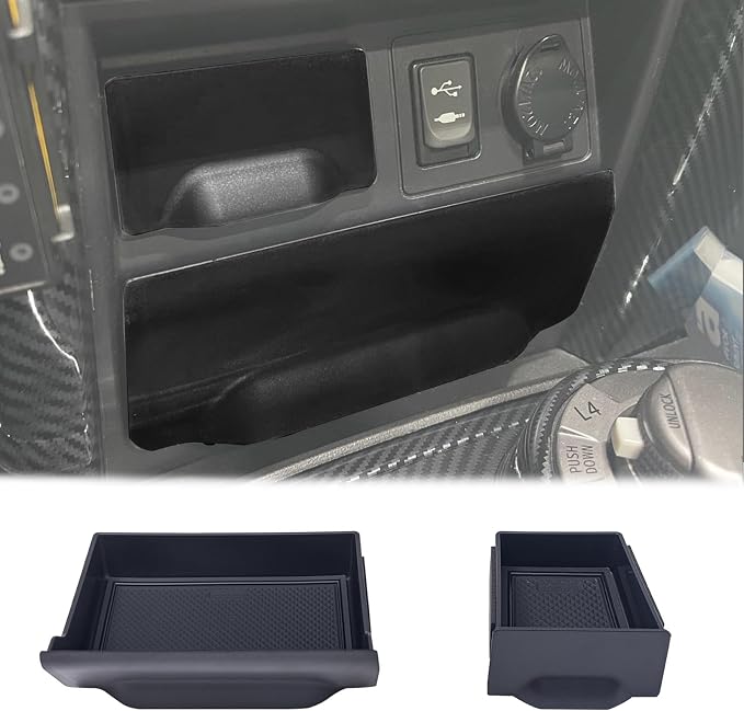 JDMCAR Liner Accessories (Blue Trim) and Storage Drawer Compatible with Toyota 4Runner Accessories 2014-2022 2023 2024