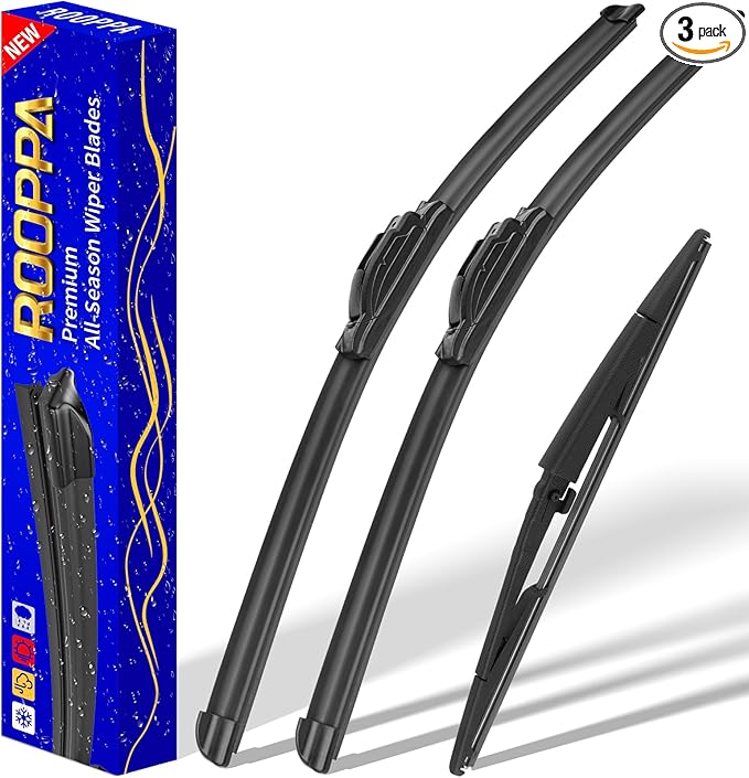3 wipers Replacement for 2005-2010 Jeep Grand Cherokee, Windshield Wiper Blades Original Equipment Replacement - 21"/21"/14" (Set of 3) U/J HOOK