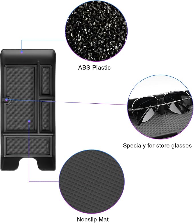 SXCY for 2025 Toyota Camry Center Console Organizer for Toyota Camry 2025 Accessories Console Tray for 2025 Toyota Camry Armrest Console Organizer 2025 Camry XSE Accessories