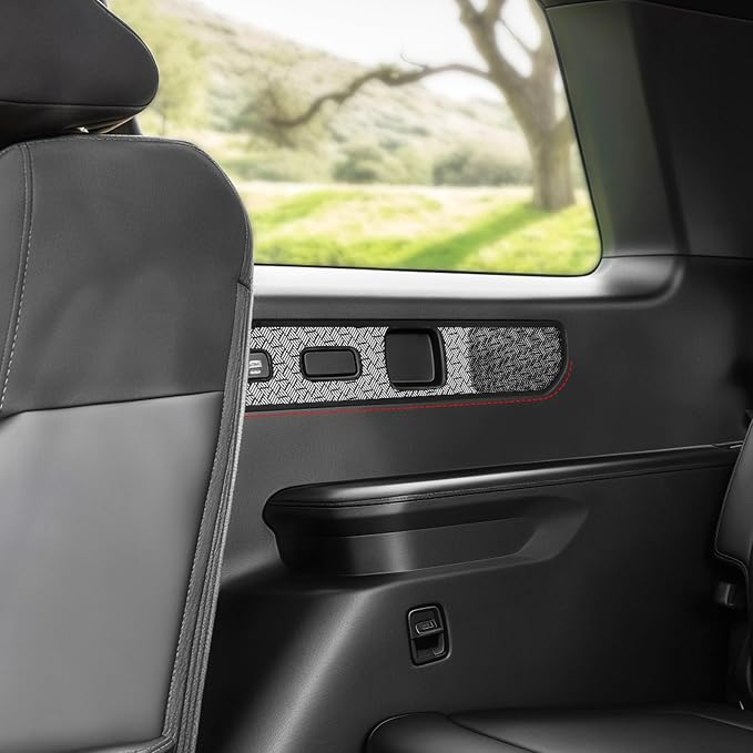 YOUTOOCAR Stainless Steel Rear Trunk Speaker Trim Cover Compatible with Kia Telluride 2026 Accessories (Black)