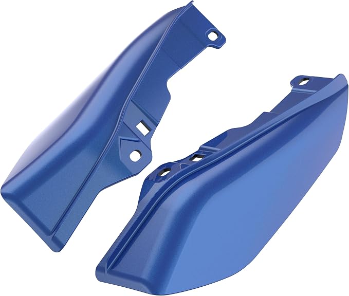 Color - Matched Mid Frame Air Deflectors Heat Shield, Perfectly Fit for Harley Touring Models 2009-2026 Blue Max