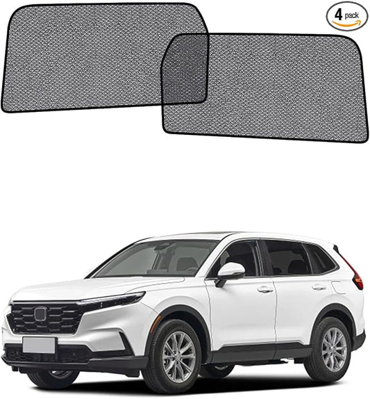 Car Window Shade for Honda CR-V or CRV 2023-Now,2 Pack UV & Glare Protection, Breathable Privacy Screen, Insect & Bug Blocker Magnetic Mesh Side Rear Sun Shades for Baby Camping, Napping & Travel