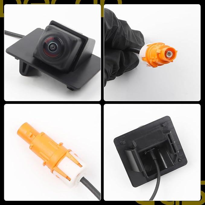 Dasbecan Backup Rear View Camera with Bracket Compatible with Chevrolet Malibu 2023-2024 1.5L 4Cyl, Reverse Parking Assist, Backup Camera Installation Monitor Systems Replaces# 84543080