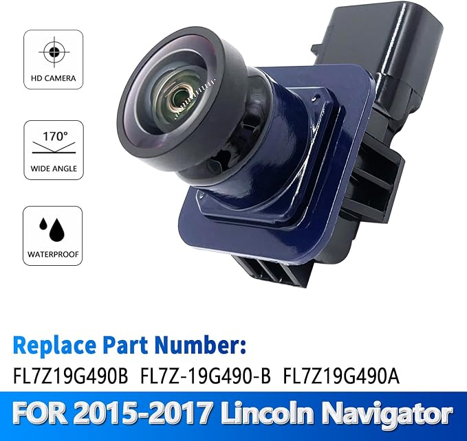 Rear View Back Up Camera Compatible with Lincoln Navigator 2015-2017 Replaces FL7Z19G490B FL7Z-19G490-B