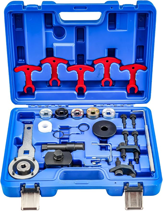 PHILTOP Engine Timing Tool Kit Camshaft Locking Tool Fit for Audi A3 A4 A5 A6 Q5 TT/TT Quattro 2.0T, Camshaft Tensioning Locking Alignment Timing Belt Tool Kit