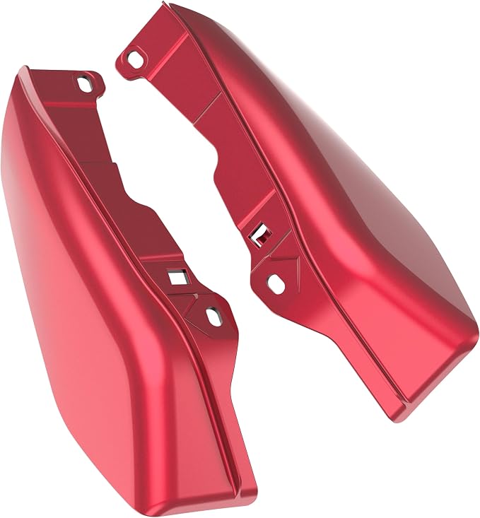Color - Matched Mid Frame Air Deflectors Heat Shield, Perfectly Fit for Harley Touring Models 2009-2026 Velocity Red Sunglo