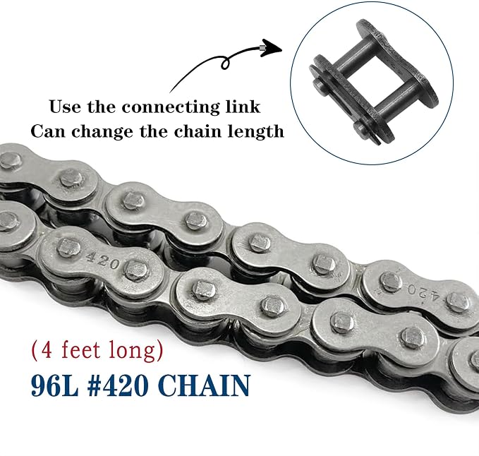 Centrifugal Clutch, Go Kart Clutch 3/4 Bore 10T with #40 41 420 Chain for Mini Bike, Go Kart, predator 212, Lawnmower and Honda GC GX 2-6.5HP Engine GC160 GC190 GX120 GX140 GX160 GX200.