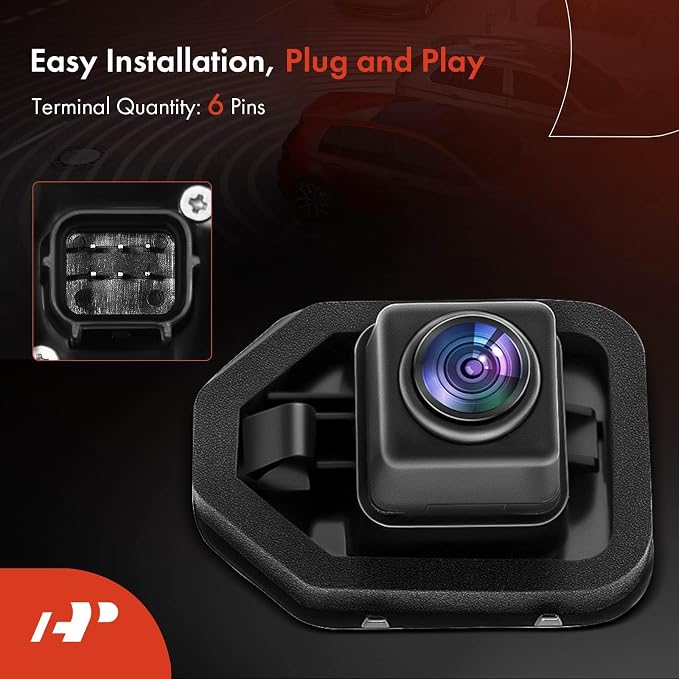 A-Premium Park Assist Camera Rear View Backup Reverse Camera Compatible with Select Nissan Models - 2015-2023 Murano, 2016-2019 Maxima - Replace# 284425AA0C