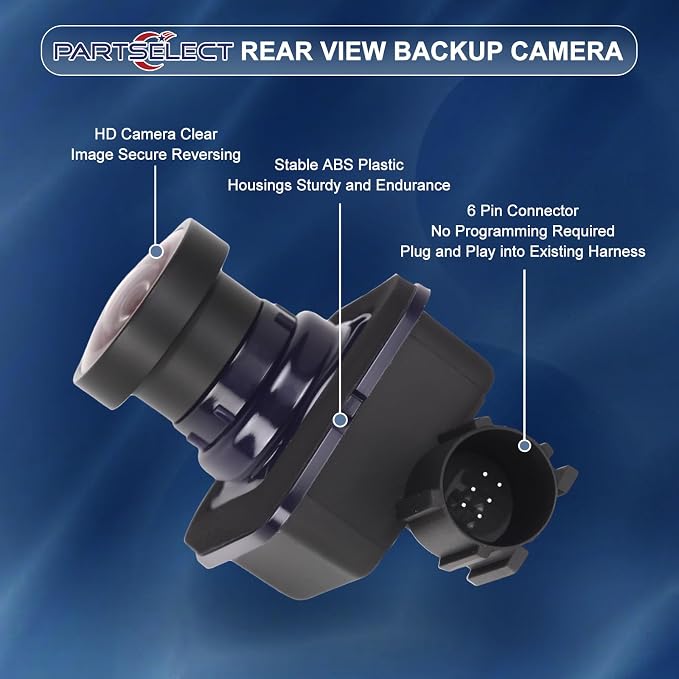 Rear View Backup Camera Replacement for Chrysler Pacifica 2017-2023 Back Up Camera for Chrysler Voyager 2020-2023 3.6L V6 Replaces # 68227397AH 68227397AE