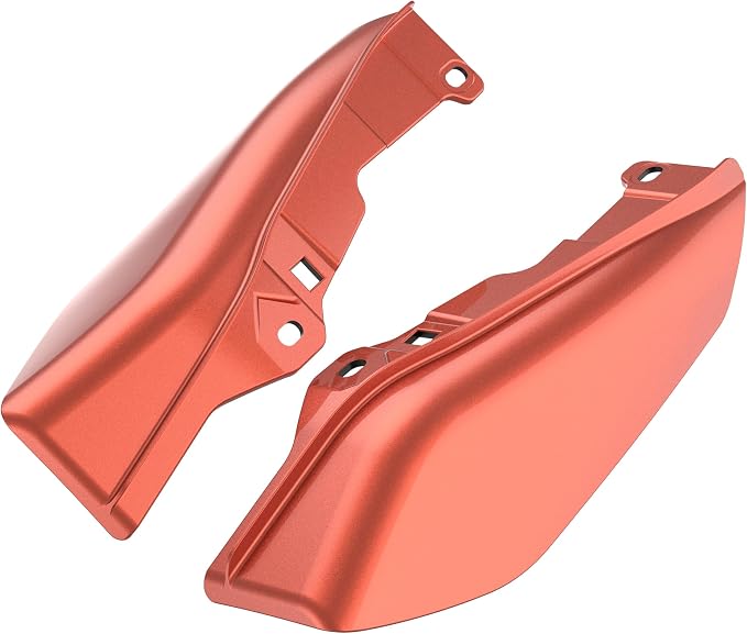 Color - Matched Mid Frame Air Deflectors Heat Shield, Perfectly Fit for Harley Touring Models 2009-2026 Sedona Orange