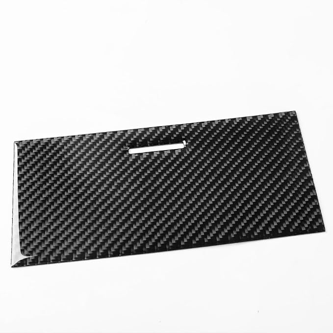 Black Soft Carbon Fiber car Interior Water Cup Panel Set 2/Piece Decorative Stickers Suitable for Acura TSX 09-14 Carbon Fiber car Interior