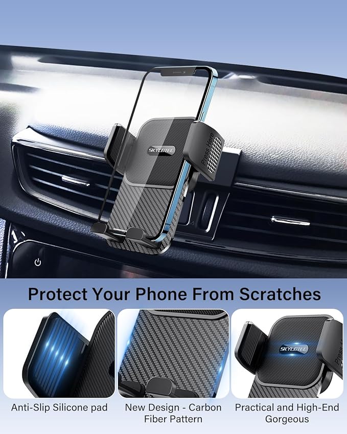 SKYLOTEC Car Phone Holder for Toyota RAV4 2013-2015 2016 2017 2018 Accessories Automobile Cradles Phone Mount, Cell Phone Base Not Block Air Vent