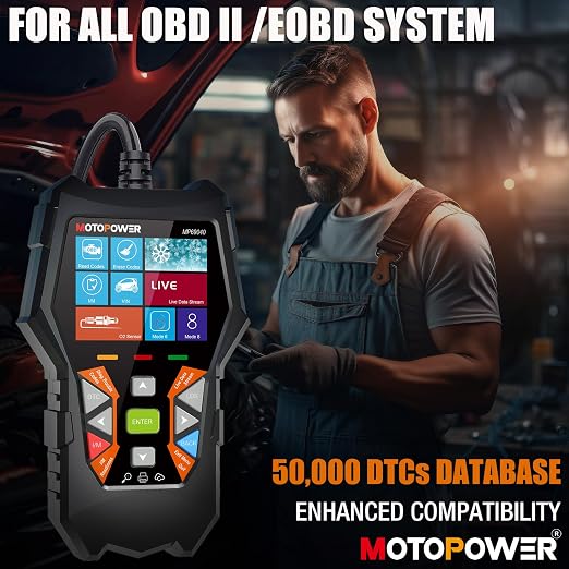 MOTOPOWER MP0515A 12V Car Battery Load Tester with MP69040