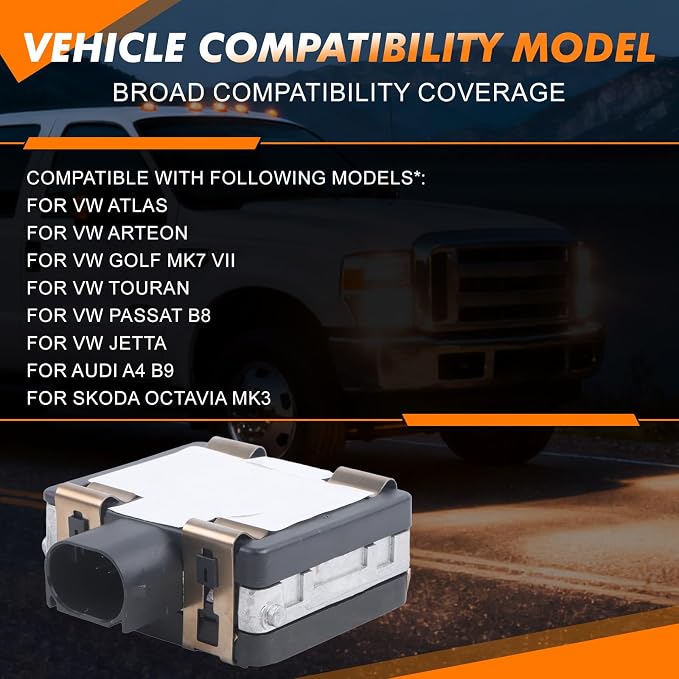Cruise Control Distance Radar Sensor 3QF907561D 3QF-907-561-D Compatible with Alltrack Atlas Golf Arteon Jetta GTI After-Market Parts