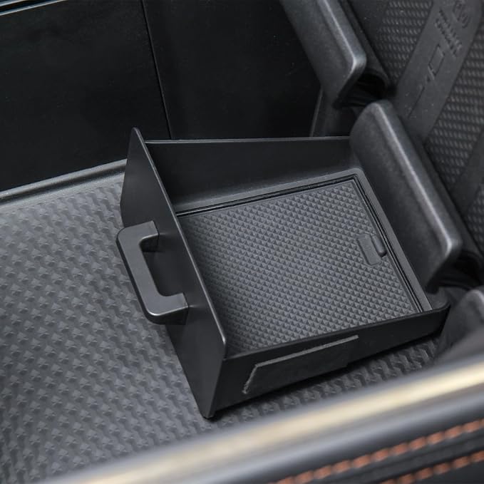 PIMCAR Removable Storage Drawer Tray Compatible with 2019-2026 Dodge RAM 1500 2500 3500 Center Console Storage Drawer Accessories Cubby Organizer Box ABS Plastic (Only Fit Models with Cubby)
