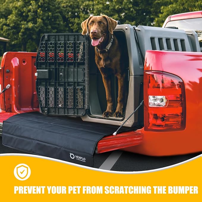 VEXPLO Large Rear Bumper Guard for Cars, 38 x25 inches Foldable Car Rear Bumper Protector Guard, Protects Bumper of Cars, SUVs, Trucks, Vans from Scratches During Loading/Unloading