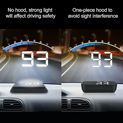Car HUD Head up Display for car OBDII Head Up with Speed RPM Water Temperature Voltage Alarms and Fatigue Driving Reminder Code Readers & Scan Tools
