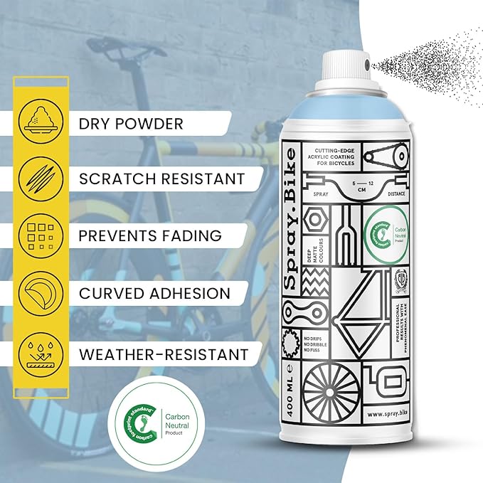 Spray.Bike - Spray Paint - Coldharbour Lane | Designed Mainly for Bicycles | Multi-Use Acrylic Spray Paint for Metal, Plastic | High Coverage Bike Paint, 400ml