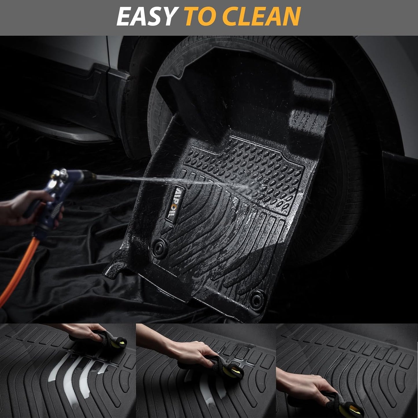 AIPOIL® Floor Mats for 2019-2025 Ascent 7/8 Passenger | All-Weather | Easy to Clean | All-Round Protection丨Full Set Automobile mats Accessories.