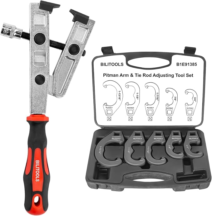 Heavy Duty CV Boot Clamp Pliers & 5 Piece Tie Rod Adjuster Tool Set