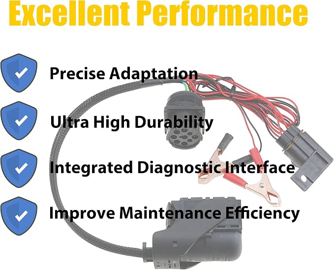 Diagnostic Cable for Paccar MX13 EPA17 ACM Heavy-Duty Engine | Compatible with Paccar MX13 EPA17 ACM engine;For heavy-duty and commercial vehicles;Durable diagnostic cable, easy plug-in.