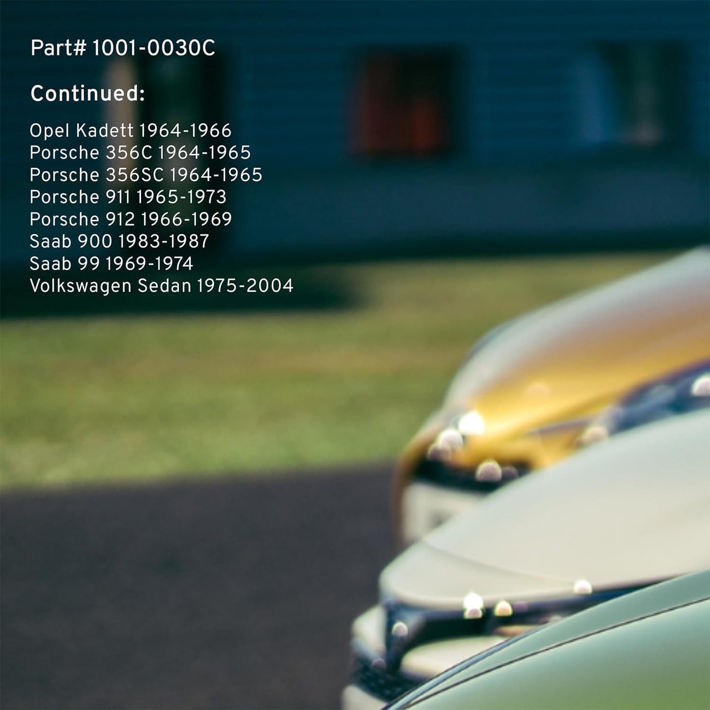 Premium Ceramic Front Brake Pads (1001-0030C) Compatible with BMW 1800 1965-1963, Opel Kadett 1966-1964, Volkswagen Sedan 1979-1975, Sedan 2004-1996