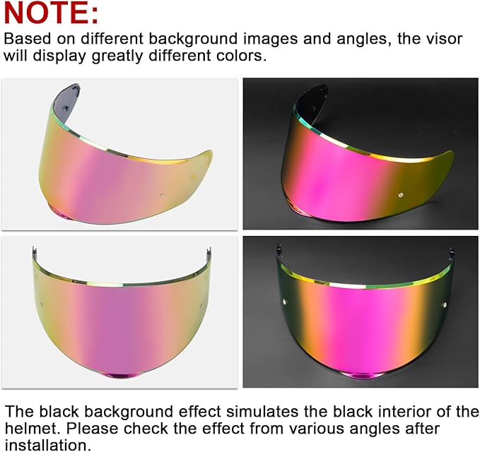 PSLER Sedici Strada 2 Visor - Sedici Strada 2 and Strada 3 Face Shield Motorcycle Helmet visor Accessories Replacement for LS2 FT2 VECTOR Sedici Strada 2 Strada 3 FF801 FF397,Deep Rose Red