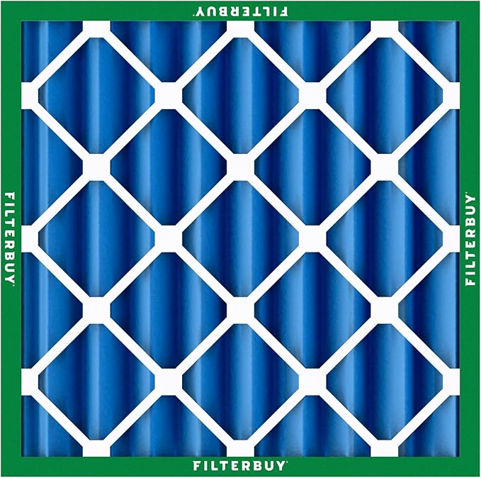Filterbuy 20x20x4 Air Filter MERV 13 Optimal Smoke & Allergy Defense (12-Pack), Electrostatic Pleated HVAC AC Furnace Filters Replacement (Actual Size: 19.50 x 19.50 x 3.63)