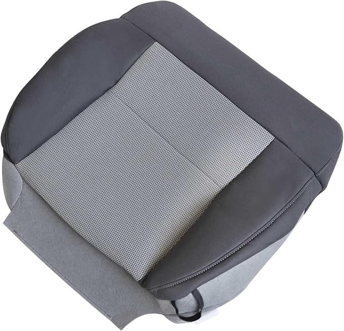 NLQR Dark Gray Cloth Front Driver & Passenger Side Bottom & Top Lean Back Replacement Seat Covers Compatible with Ford F150 2004 2005 2006 2007 2008