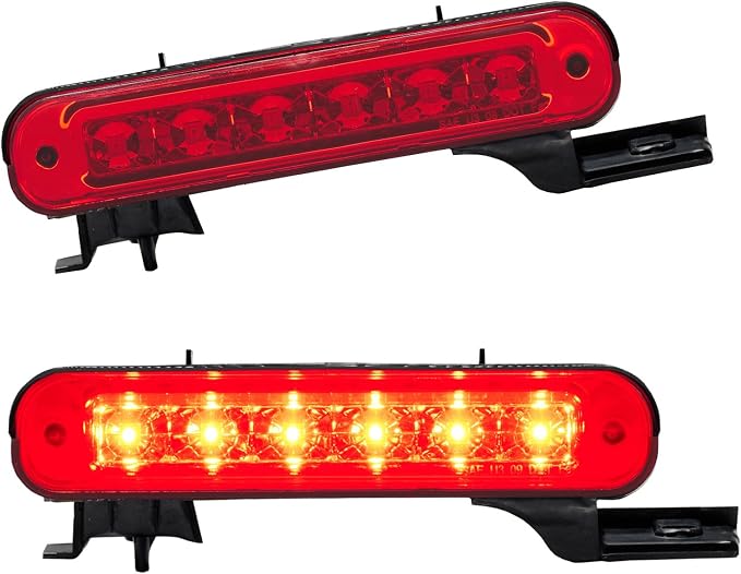 Third 3rd Brake Light LED for 2012-2018 Ford Flex, High Mount Rear Brake Lights Assembly for 12-18 Flex, Waterproof Center Cab Lamp Stop Light (Red)