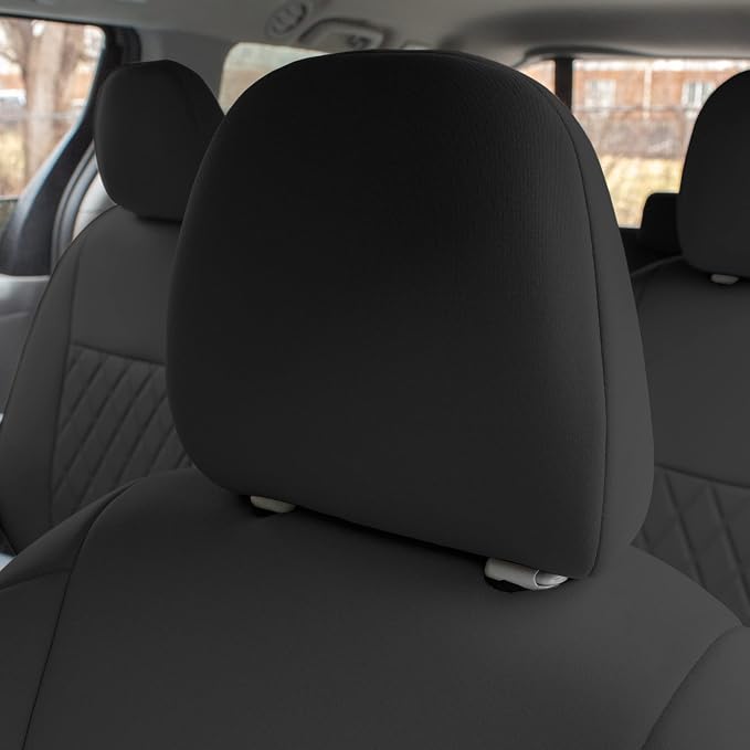 FH Group Custom Fit Car Seat Covers Specifically Made for 2011-2020 Toyota Sienna 7 Seater with Ultraflex Neoprene Water Resistant Automotive Seat Covers - Full Set Black