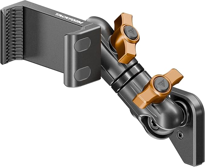 Tackform Link Vent Mount Universal Phone Holder - Compatible with BlueCruise, 2021-2025 Ford F150 & Raptor, 2023-2025 Ford Super Duty | Aluminum | Zero Slip | 3.5" Arm | Orange