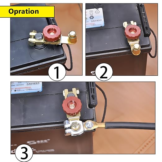 Battery Load Tester, Alternator Load Tester 12V 6V with Voltmeter Alligator Clips, Top Post Battery Disconnect Switch for Car, RV, Truck, Marine, Boat